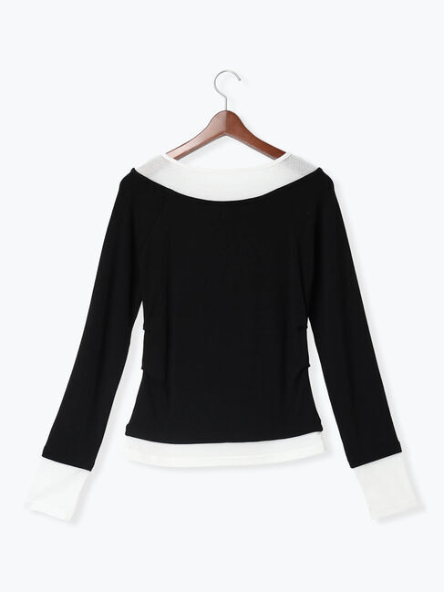 Te chichi「レイヤードテレコトップス」|Tシャツ・カットソー|