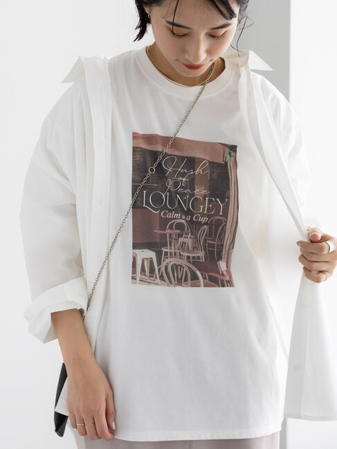 Te chichi「フォトプリントロングスリーブTシャツ」|Tシャツ・カットソー|オフホワイト