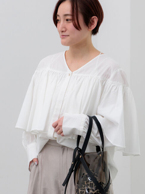 Te chichi「ビッグフリルブラウス」|シャツ・ブラウス|オフホワイト