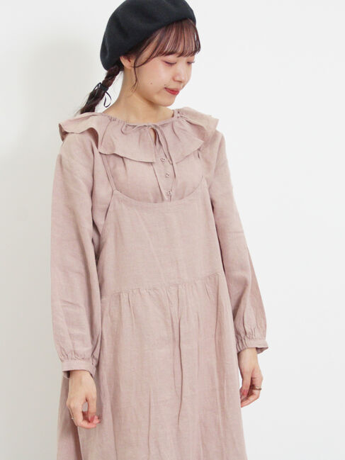 Samansa Mos2「【Slow linen】柄アソートキャミワンピース」|ワンピース|