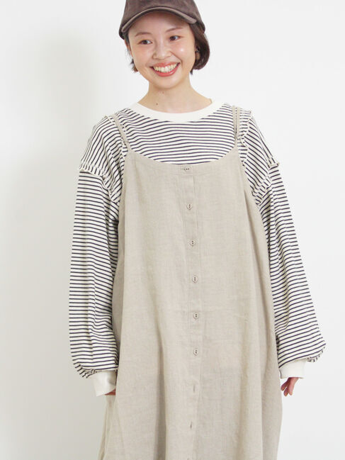 Samansa Mos2「【Slow linen】柄アソートキャミワンピース」|ワンピース|