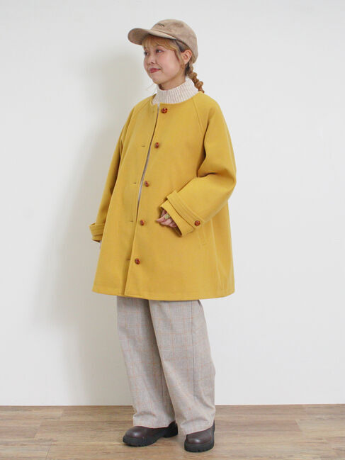 Samansa Mos2「ウーリーライクミドル丈クルーネックコート」|その他|