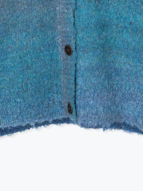 Samansa Mos2「グラデーションブークレミドル丈Vネックカーディガン」|カーディガン|