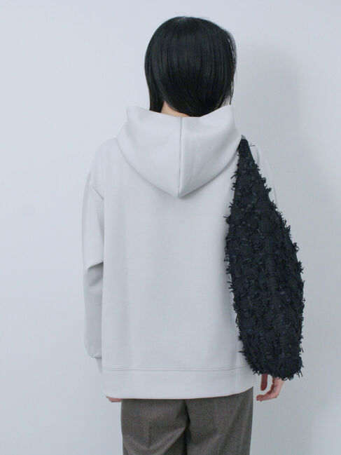 Samansa Mos2 blue「ダンボールパーカー」|Tシャツ・カットソー|