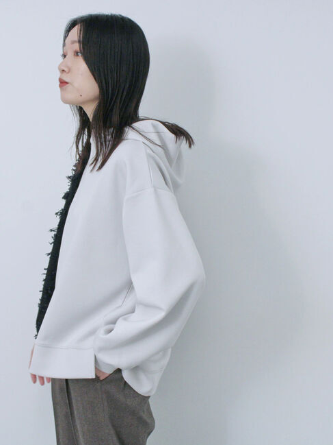 Samansa Mos2 blue「ダンボールパーカー」|Tシャツ・カットソー|Ｓグレー