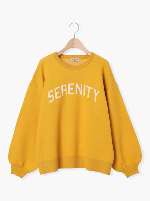 Samansa Mos2「ロゴジャカードニット」|ニット・セーター|