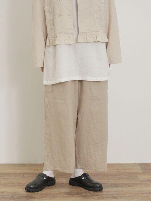 Samansa Mos2「【Cross&times;Linen】サイドポケットパンツ ≪M/Lサイズ≫」|その他|ベージュ