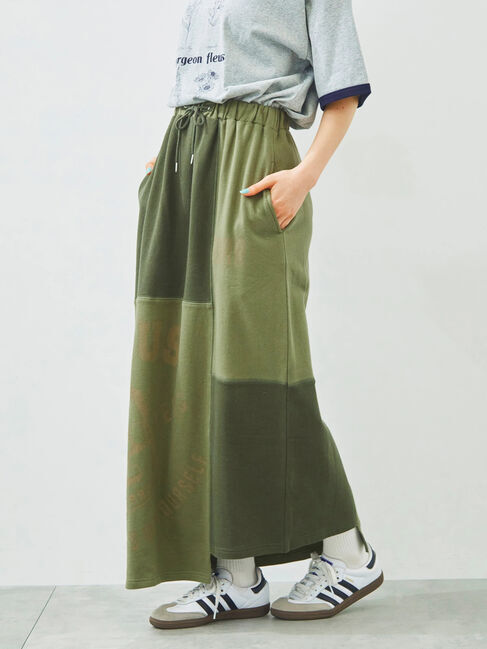 SM2「裏毛プリント配色アシメスカート」|スカート|