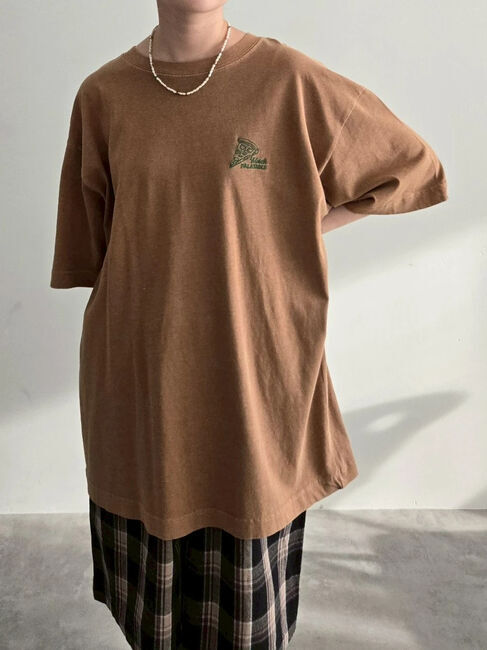 SM2「food刺繍Tシャツ」|Tシャツ・カットソー|ブラウン