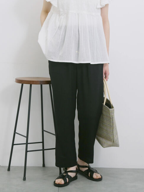 Samansa Mos2 blue「【接触冷感】マルチスタイルイージーパンツ」|その他|