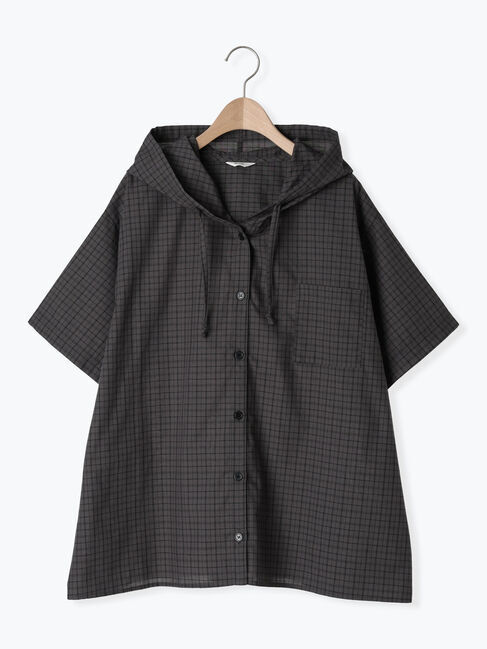 SM2「チェック柄フードシャツ」|シャツ・ブラウス|