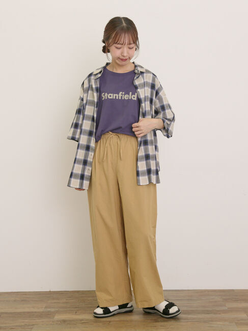 Samansa Mos2「ロゴアソートプリントゆるTシャツ」|Tシャツ・カットソー|