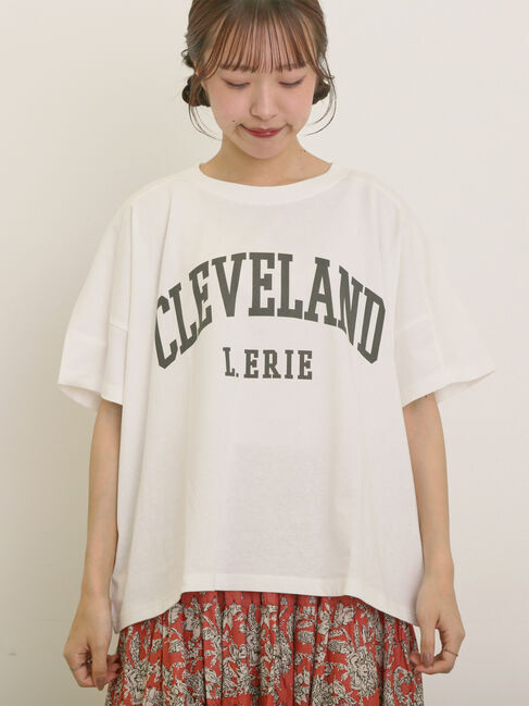 Samansa Mos2「ロゴアソートプリントゆるTシャツ」|Tシャツ・カットソー|