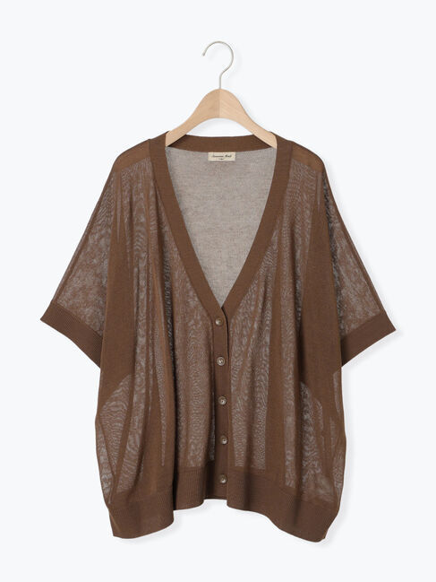 Samansa Mos2「【マシンウォッシャブル】ドルマンスリーブVネックカーディガン」|カーディガン|