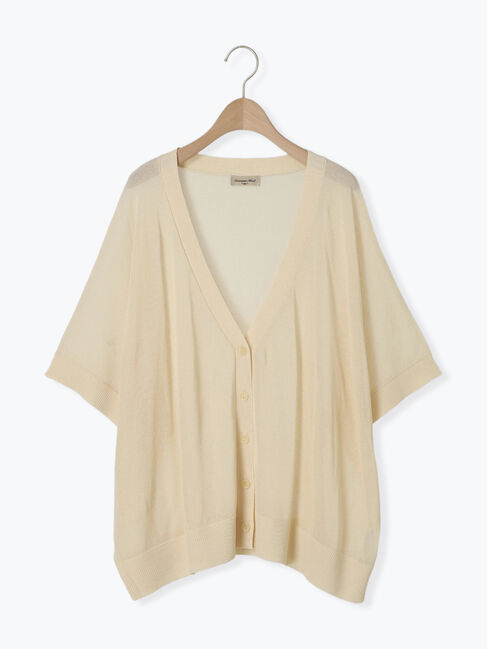 Samansa Mos2「【マシンウォッシャブル】ドルマンスリーブVネックカーディガン」|カーディガン|