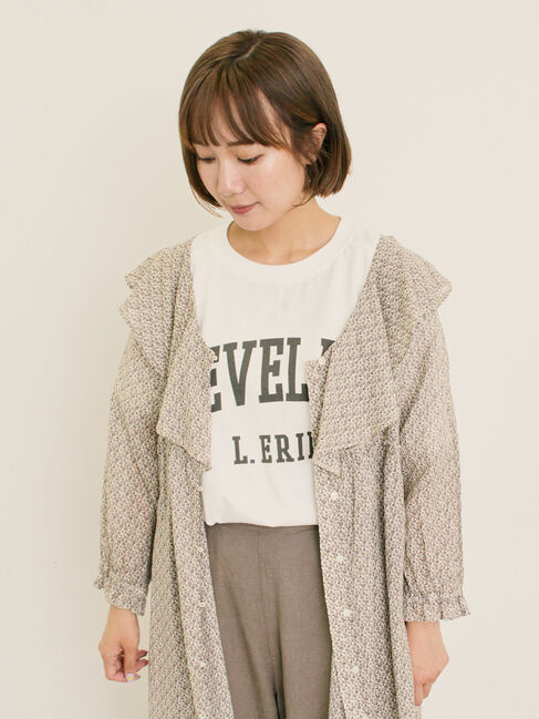 Samansa Mos2「【S/Mサイズ】柄アソート襟フリル2WAYワンピース」|ワンピース|キナリ