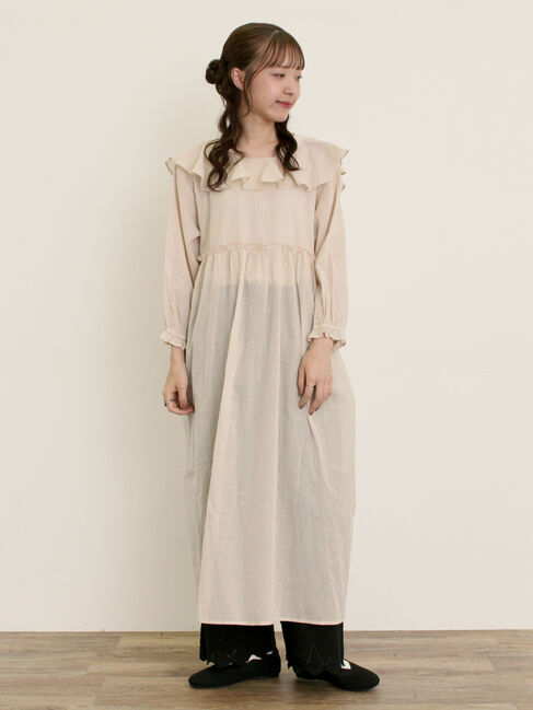 Samansa Mos2「【S/Mサイズ】柄アソート襟フリル2WAYワンピース」|ワンピース|