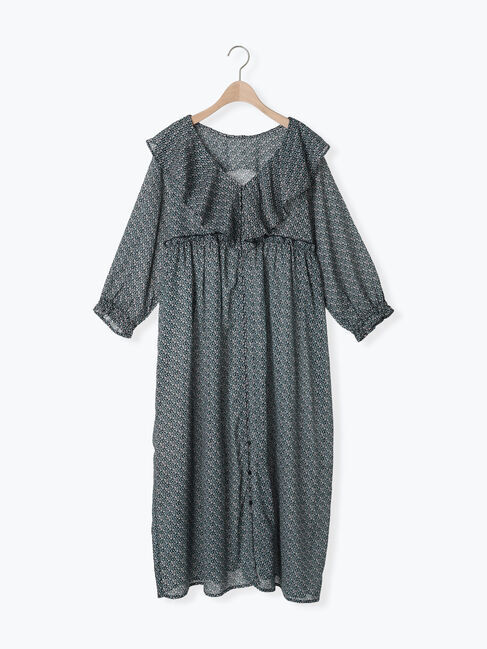 Samansa Mos2「【S/Mサイズ】柄アソート襟フリル2WAYワンピース」|ワンピース|