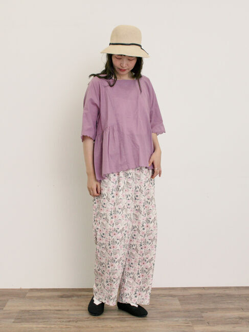 Samansa Mos2「◎裾スカラップブラウス」|シャツ・ブラウス|