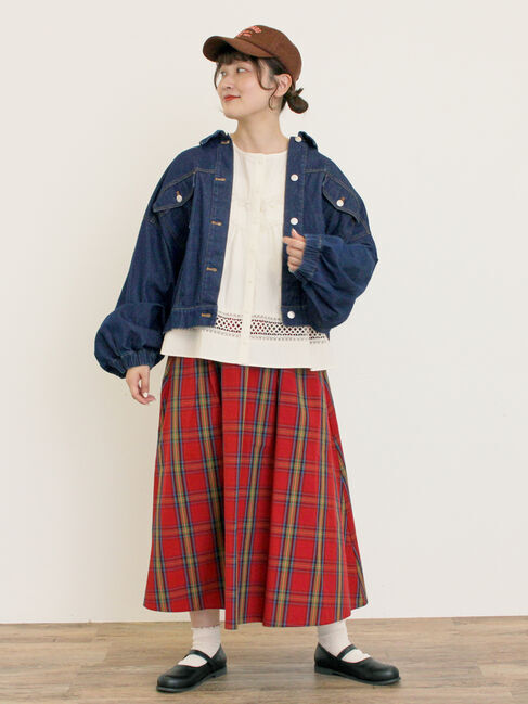 Samansa Mos2「柄アソートタックスカート」|スカート|