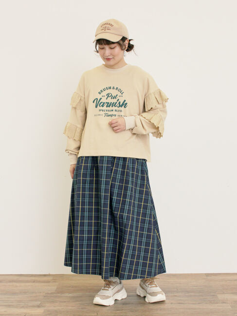 Samansa Mos2「柄アソートタックスカート」|スカート|