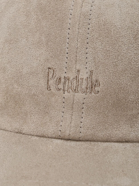 Samansa Mos2 blue「スエードロゴ刺繍キャップ」|その他|