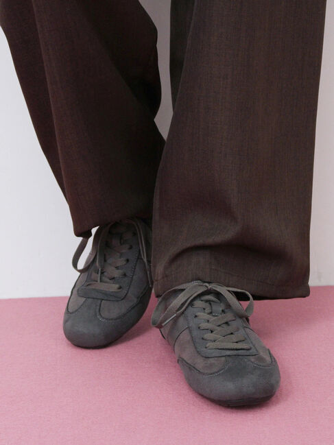 Samansa Mos2 blue「クラシックスニーカー」|ビジネス・ドレスシューズ|グレー