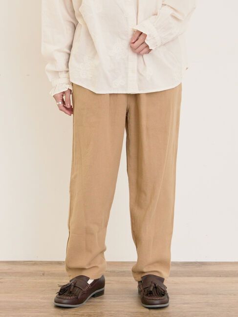 Samansa Mos2「【M/Lサイズ】柄アソートテーパードパンツ」|その他|ベージュ