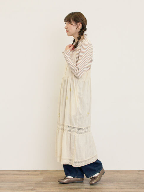 Samansa Mos2「ランダム刺繍入りワンピース」|ワンピース|