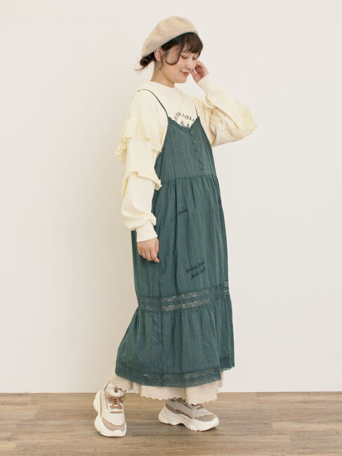 Samansa Mos2「ランダム刺繍入りワンピース」|ワンピース|