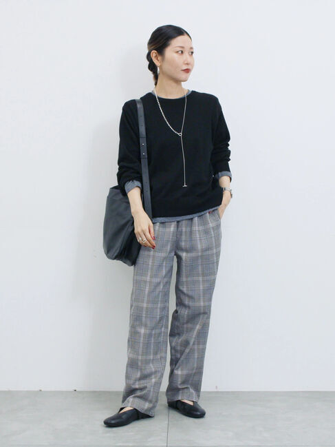 Samansa Mos2 blue「マルチスタイル前後2wayクルーネックカーディガン」|カーディガン|