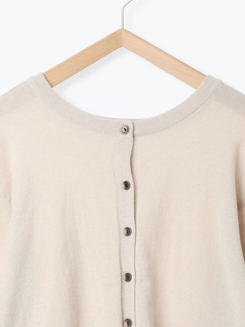 Samansa Mos2 blue「マルチスタイル前後2wayクルーネックカーディガン」|カーディガン|