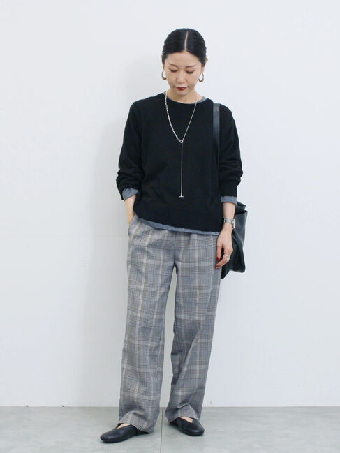 Samansa Mos2 blue「マルチスタイル前後2wayクルーネックカーディガン」|カーディガン|