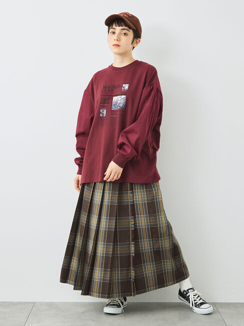 SM2「袖布帛インレイロゴプルオーバー」|Tシャツ・カットソー|