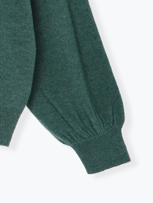 Samansa Mos2「刺繍入りパフスリーブカーディガン」|カーディガン|