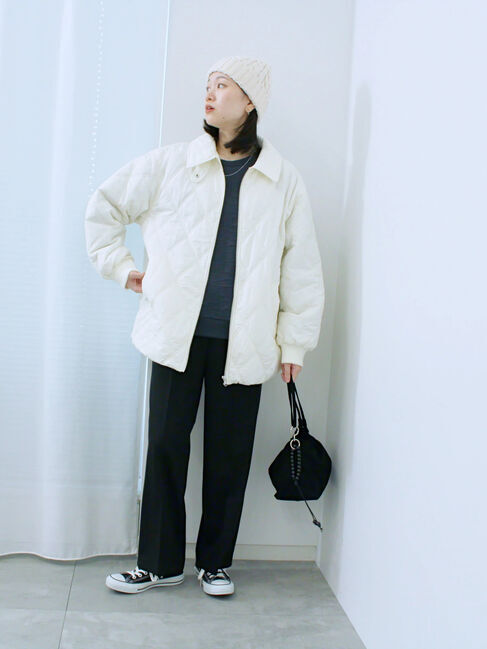 Samansa Mos2 blue「ケーブルニット帽」|その他|