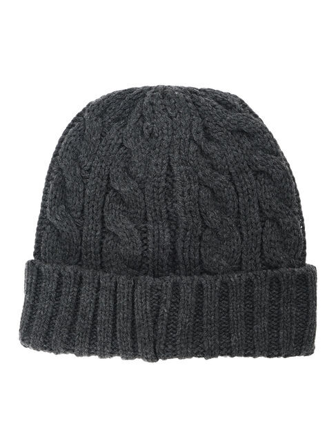 Samansa Mos2 blue「ケーブルニット帽」|その他|