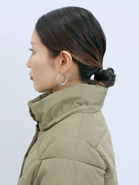 Samansa Mos2 blue「スタイルアップパデットコート」|その他|