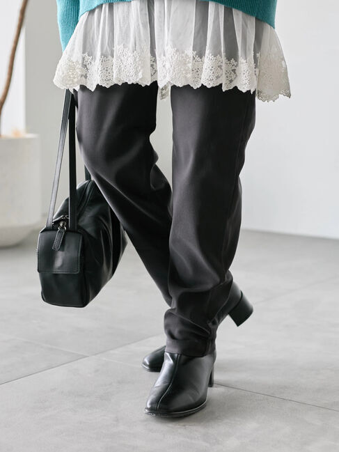 Samansa Mos2 blue「裏起毛ストレッチパンツ」|その他|