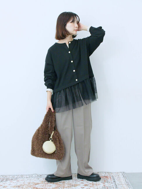 Samansa Mos2 blue「フェイクファーマルシェバッグ」|その他|