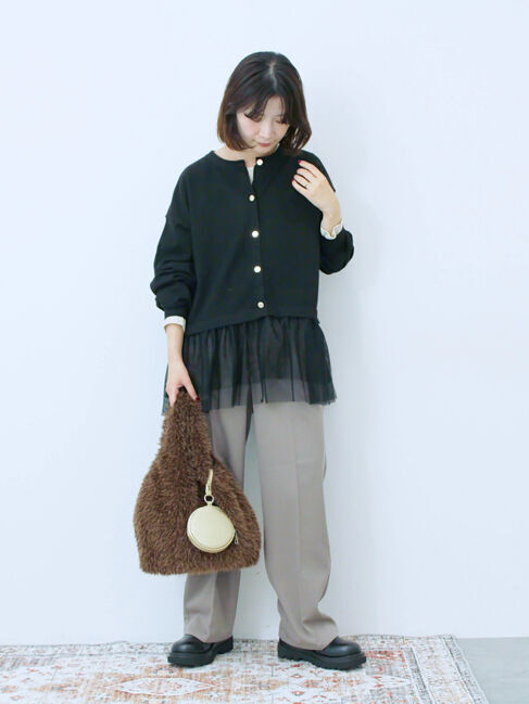 Samansa Mos2 blue「フェイクファーマルシェバッグ」|その他|