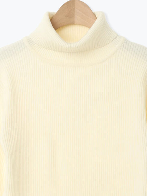 Samansa Mos2「【マシンウォッシャブル】もちもちリブタートルネックニット」|ニット・セーター|