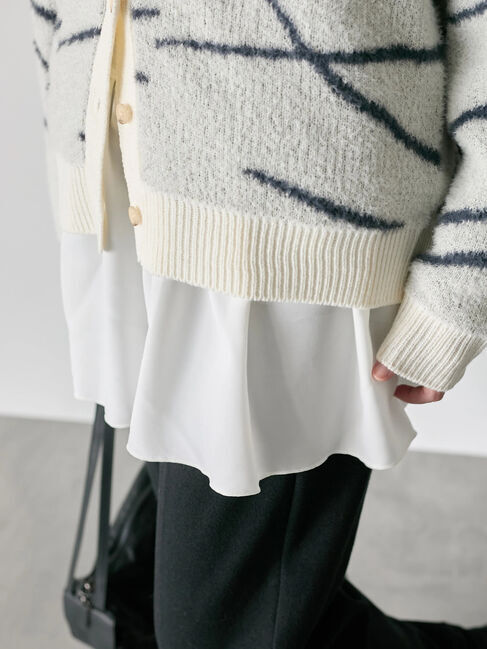 Samansa Mos2 blue「ペプラムプルオーバー」|Tシャツ・カットソー|