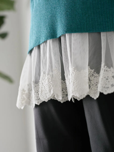 Samansa Mos2 blue「ペプラムプルオーバー」|Tシャツ・カットソー|