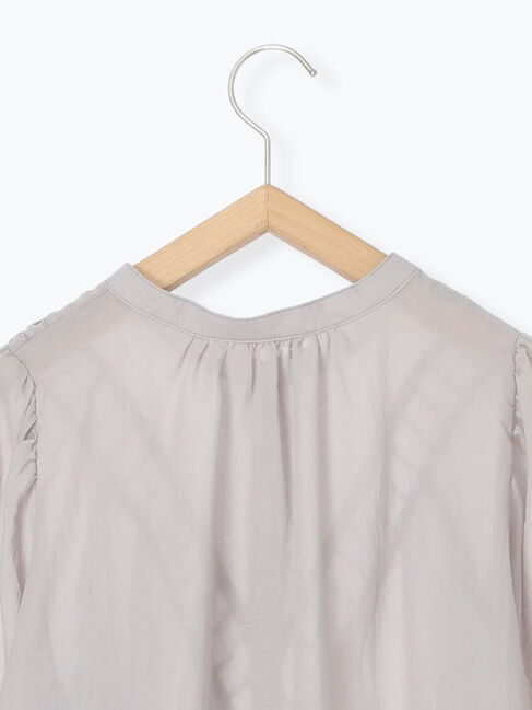 Samansa Mos2 blue「切替タックブラウス」|シャツ・ブラウス|