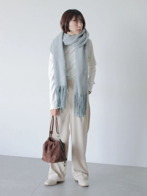 Samansa Mos2 blue「カットコールパンツ」|その他|