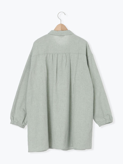 Samansa Mos2「シャーリング切替チュニック」|シャツ・ブラウス|