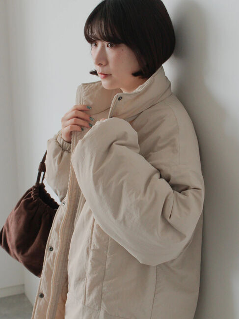 Samansa Mos2 blue「中綿モンスターコート」|その他|ベージュ