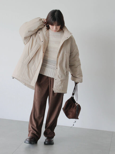 Samansa Mos2 blue「中綿モンスターコート」|その他|