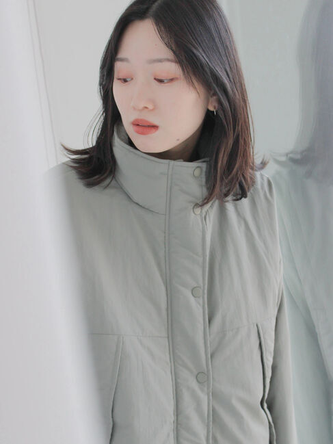 Samansa Mos2 blue「中綿モンスターコート」|その他|